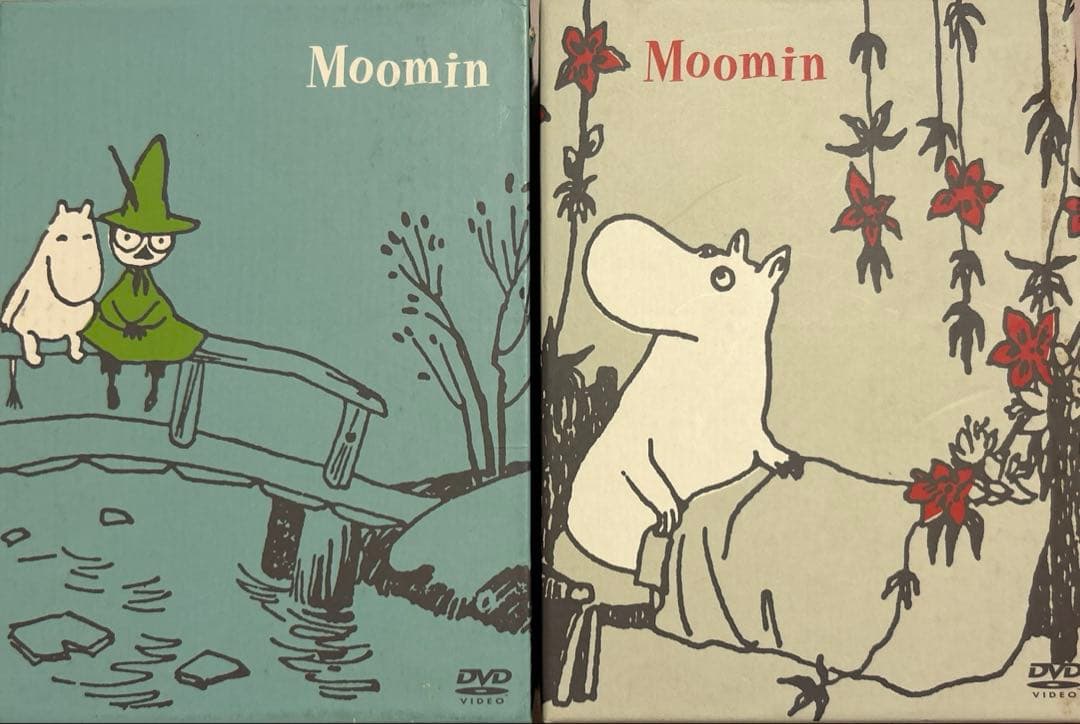 【廃盤】【動作確認済み】ムーミン　楽しいムーミン一家　dvd box 上下巻