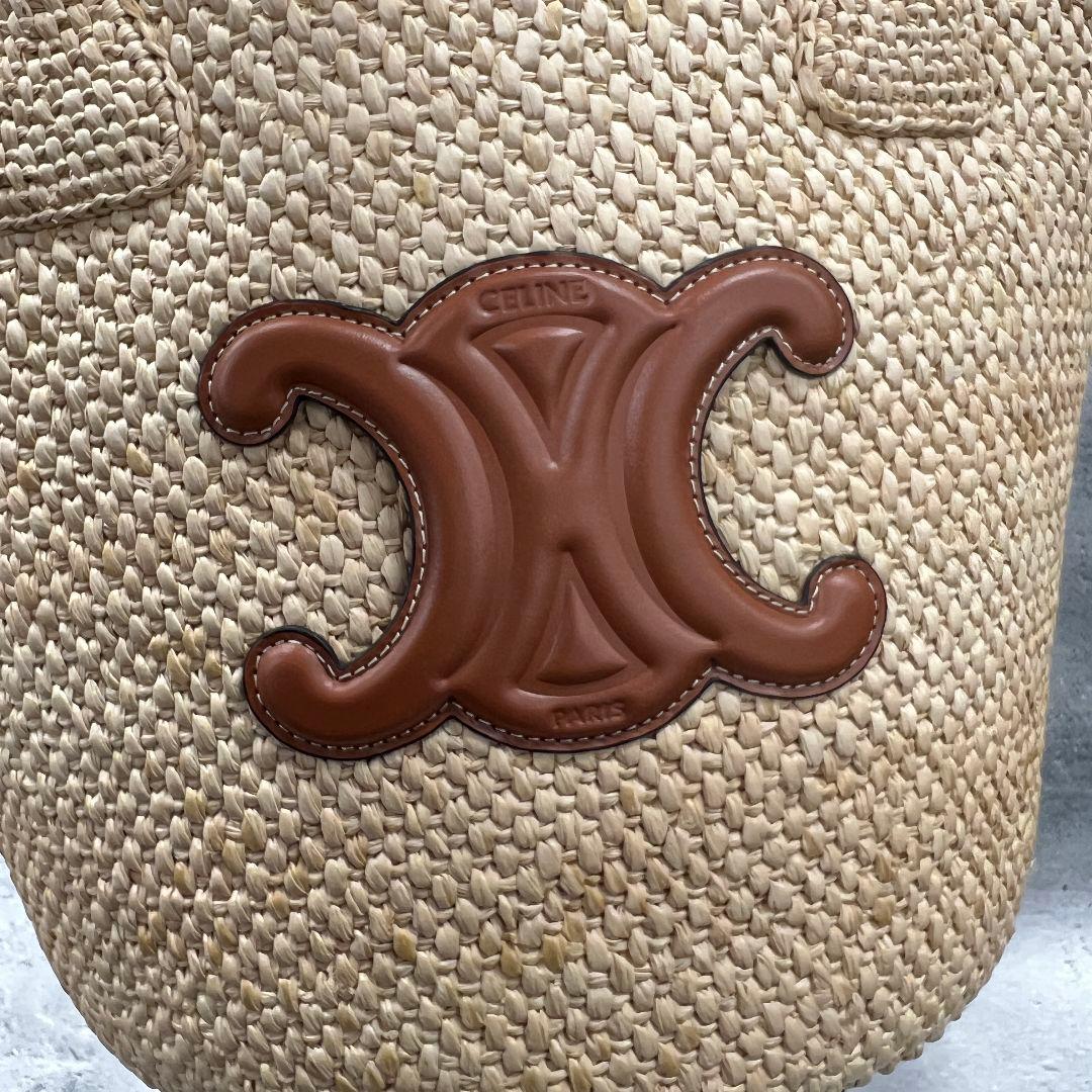 セリーヌ サプル クラシックパニエ キュイルトリオンフ かごバッグ バスケット