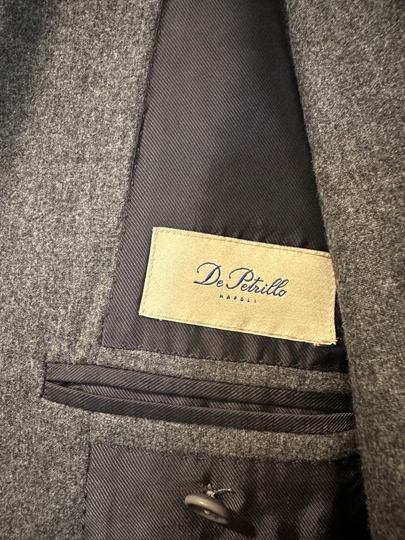 De Petrillo⭐️46⭐️カシミア混‼️グレーセットアップ⭐️破格‼️