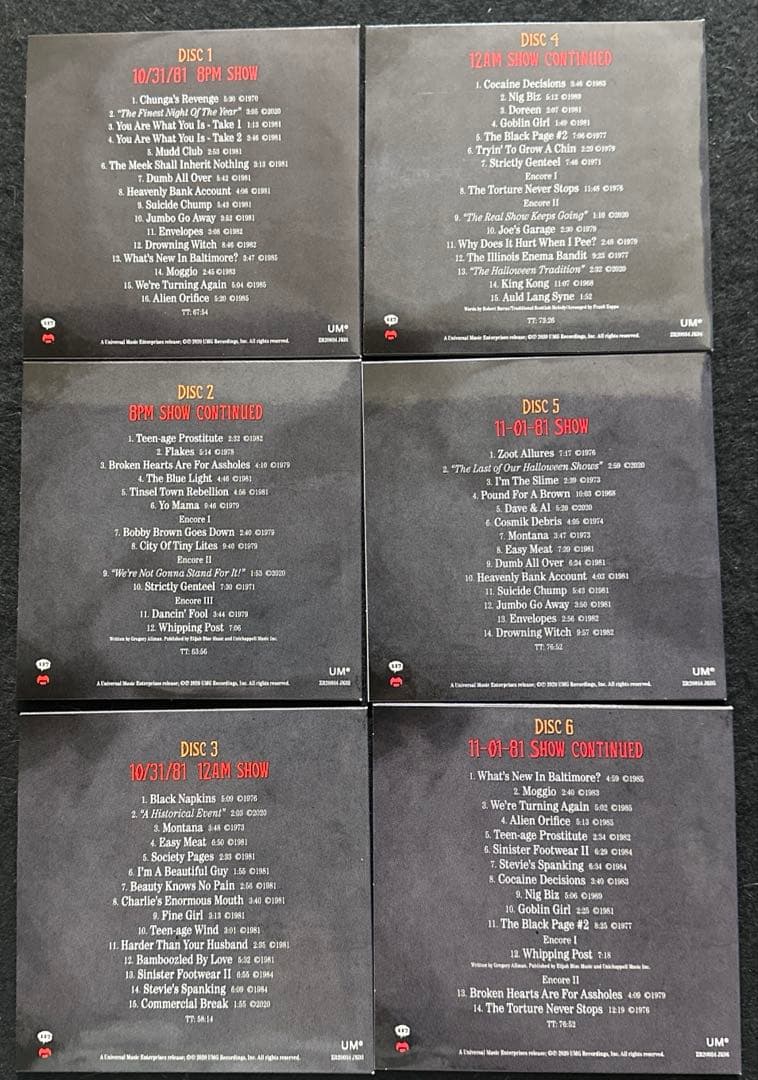 FRANK ZAPPA HALLOWEEN 81ライブ(マント&マスク付き)