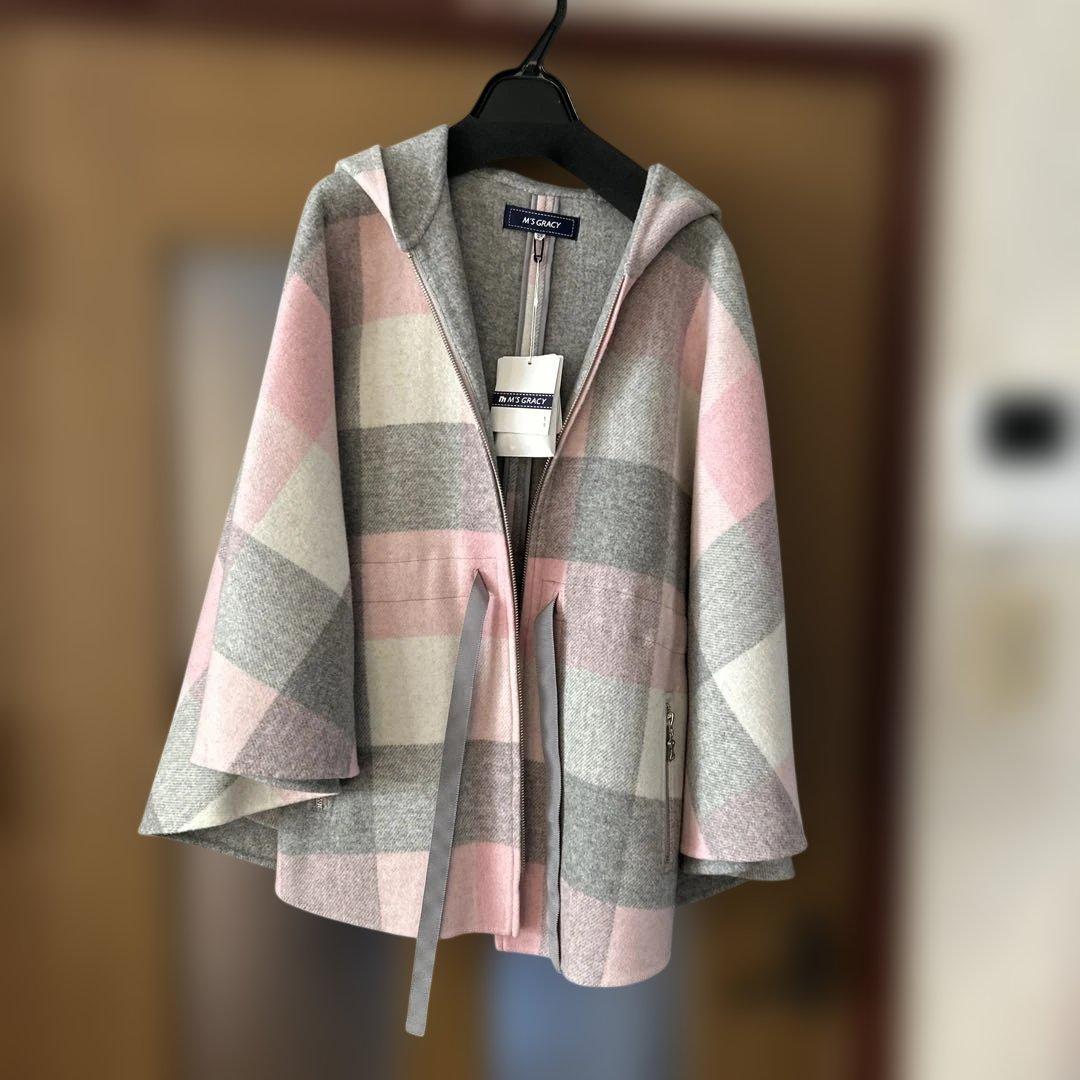 麗華 エムズグレイシー のポンチョコート38号