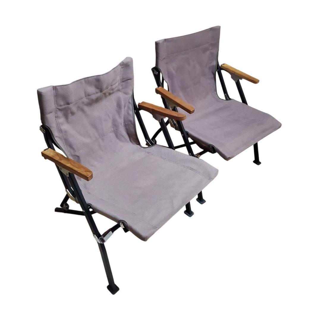  Peak ローチェア30 LV-093GY 2脚セット