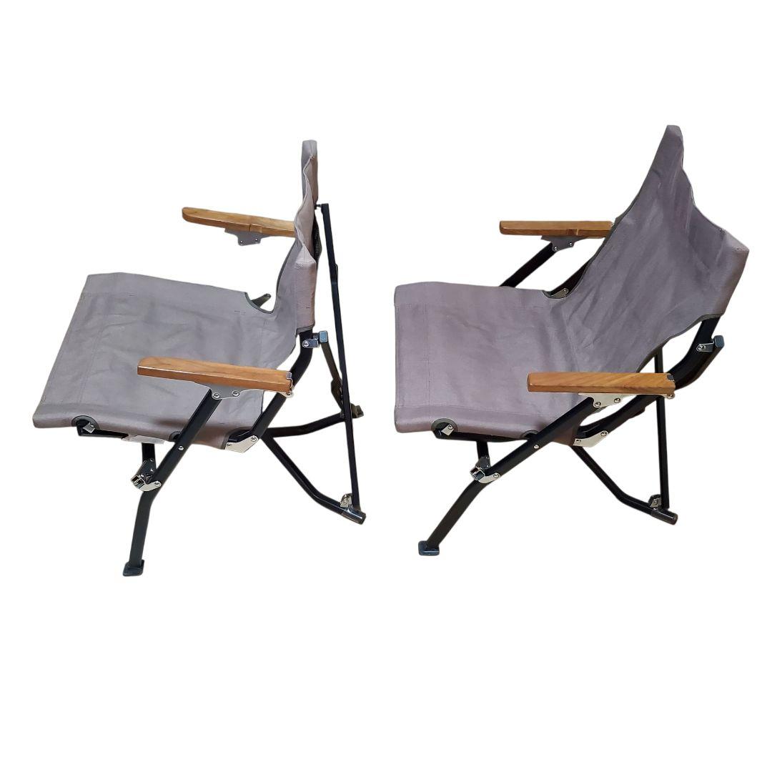  Peak ローチェア30 LV-093GY 2脚セット