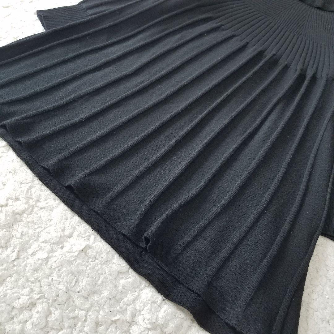 美品✨トゥービーシック 大きいサイズ ハイネックニットワンピース プリーツ