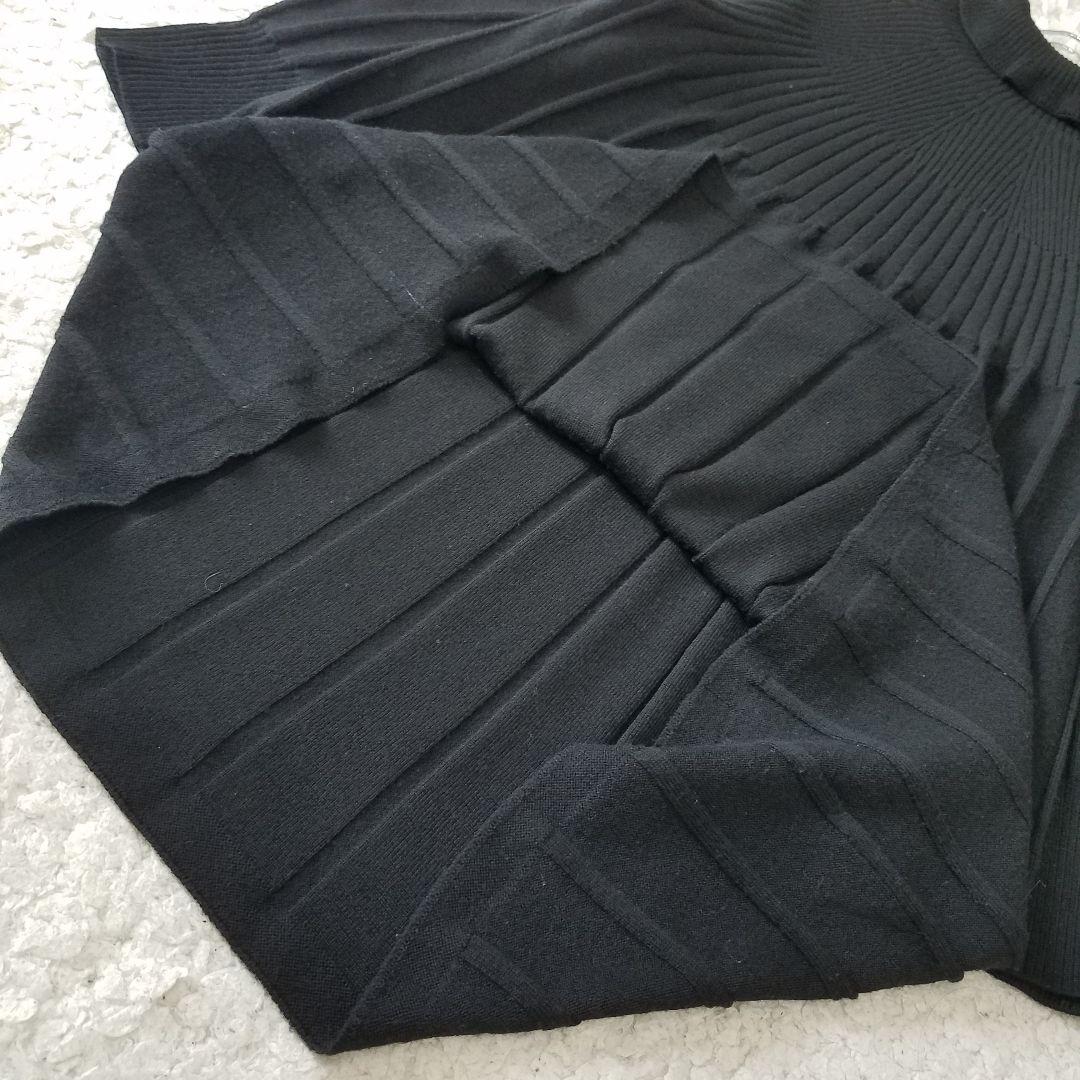 美品✨トゥービーシック 大きいサイズ ハイネックニットワンピース プリーツ