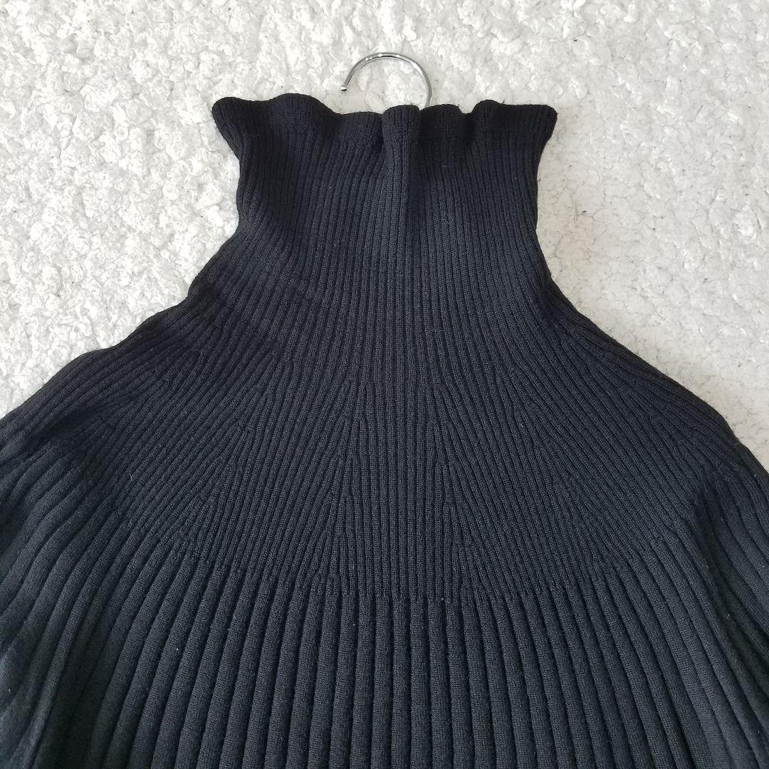 美品✨トゥービーシック 大きいサイズ ハイネックニットワンピース プリーツ