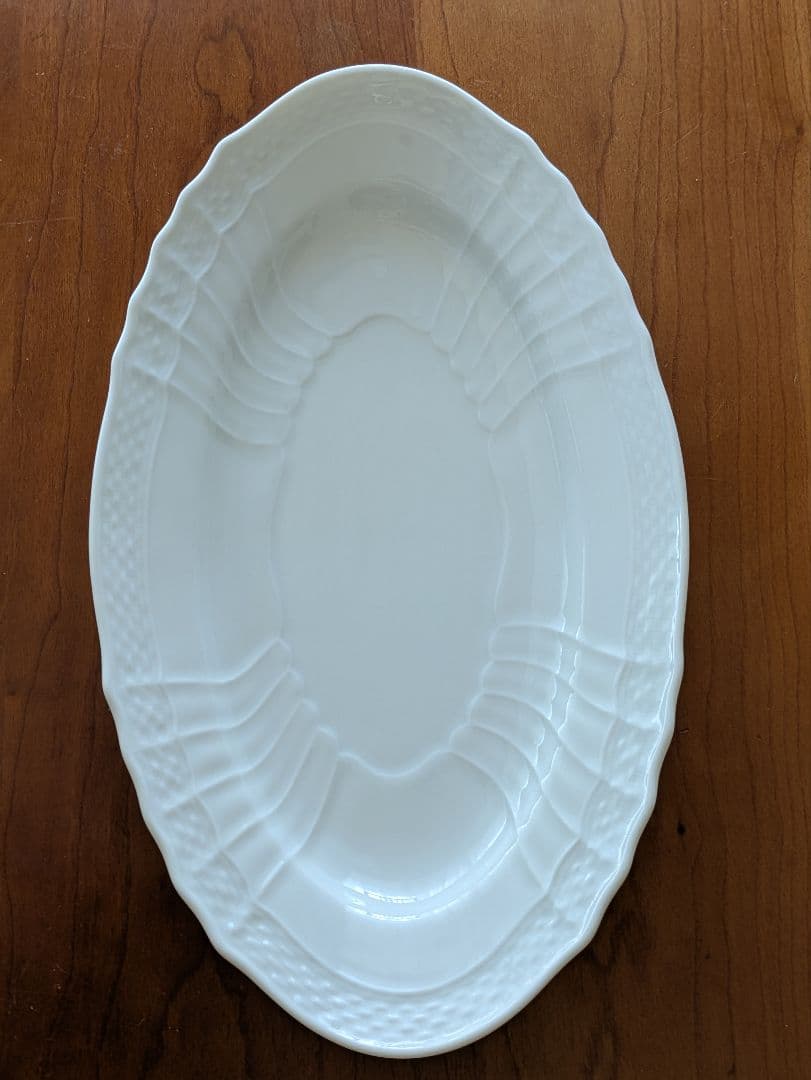 リチャードジノリ　ベッキオホワイト オーバル皿 フルーツソーサーセット