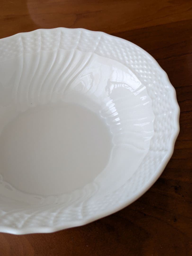 リチャードジノリ　ベッキオホワイト オーバル皿 フルーツソーサーセット