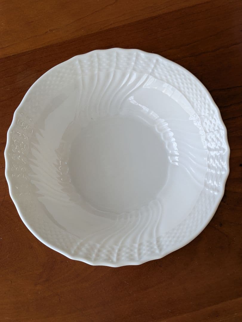 リチャードジノリ　ベッキオホワイト オーバル皿 フルーツソーサーセット