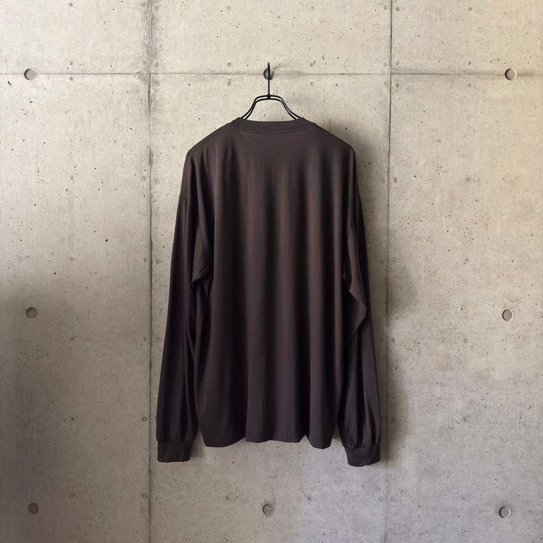 トップス AURALEE / WASHABLE WOOL JERSEY L/S TEE