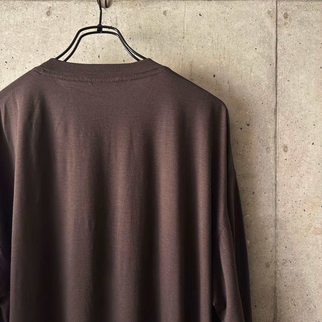 トップス AURALEE / WASHABLE WOOL JERSEY L/S TEE