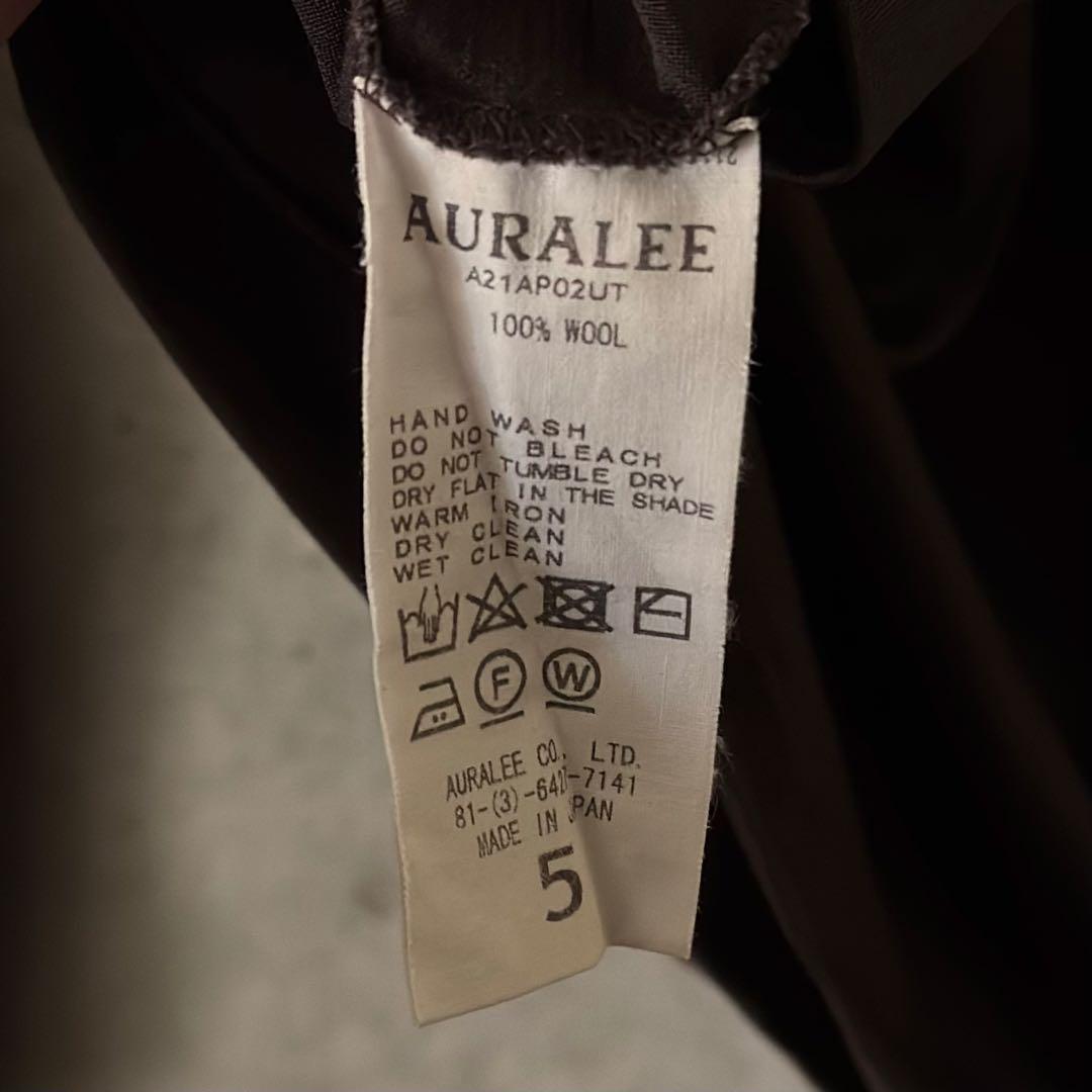 トップス AURALEE / WASHABLE WOOL JERSEY L/S TEE