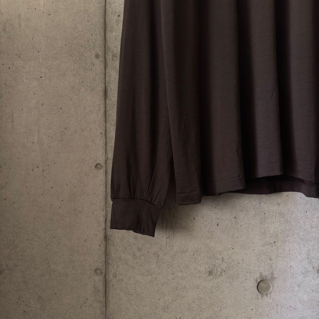 トップス AURALEE / WASHABLE WOOL JERSEY L/S TEE