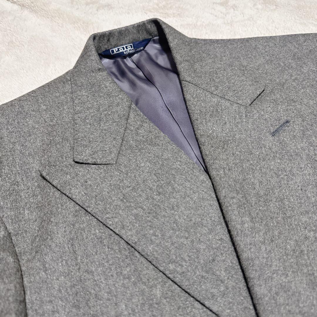 Polo by RalphLauren ダブルスーツ グレー 6B ワイド L