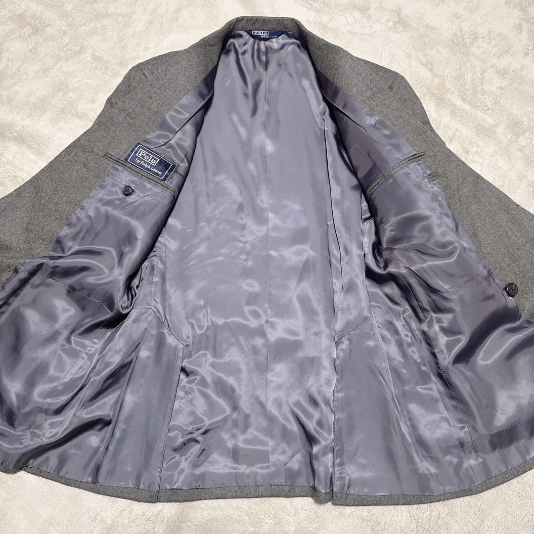 Polo by RalphLauren ダブルスーツ グレー 6B ワイド L