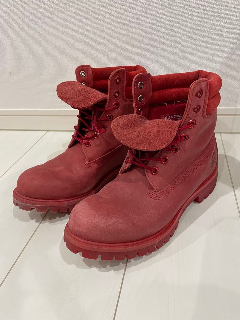 Timberland レッド ハイカットブーツ