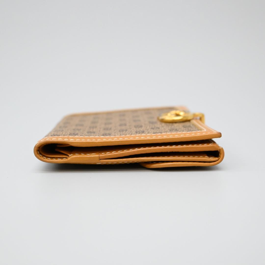 ■ 48348★年 グッチ マイクロGG 2つ折財布 オールドグッチ ベージュ*