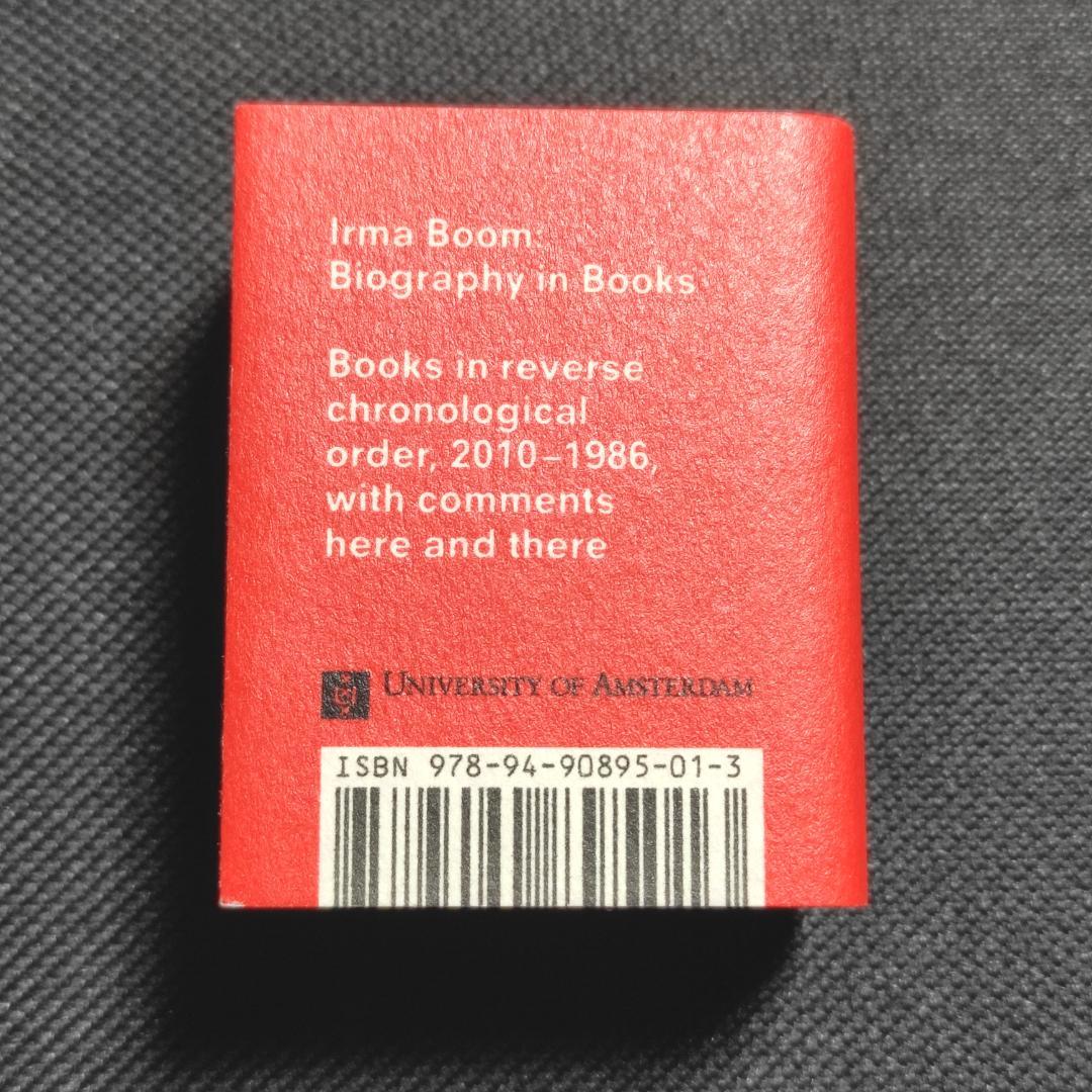 Irma Boom Biography in Books　2010年 ミニチュア