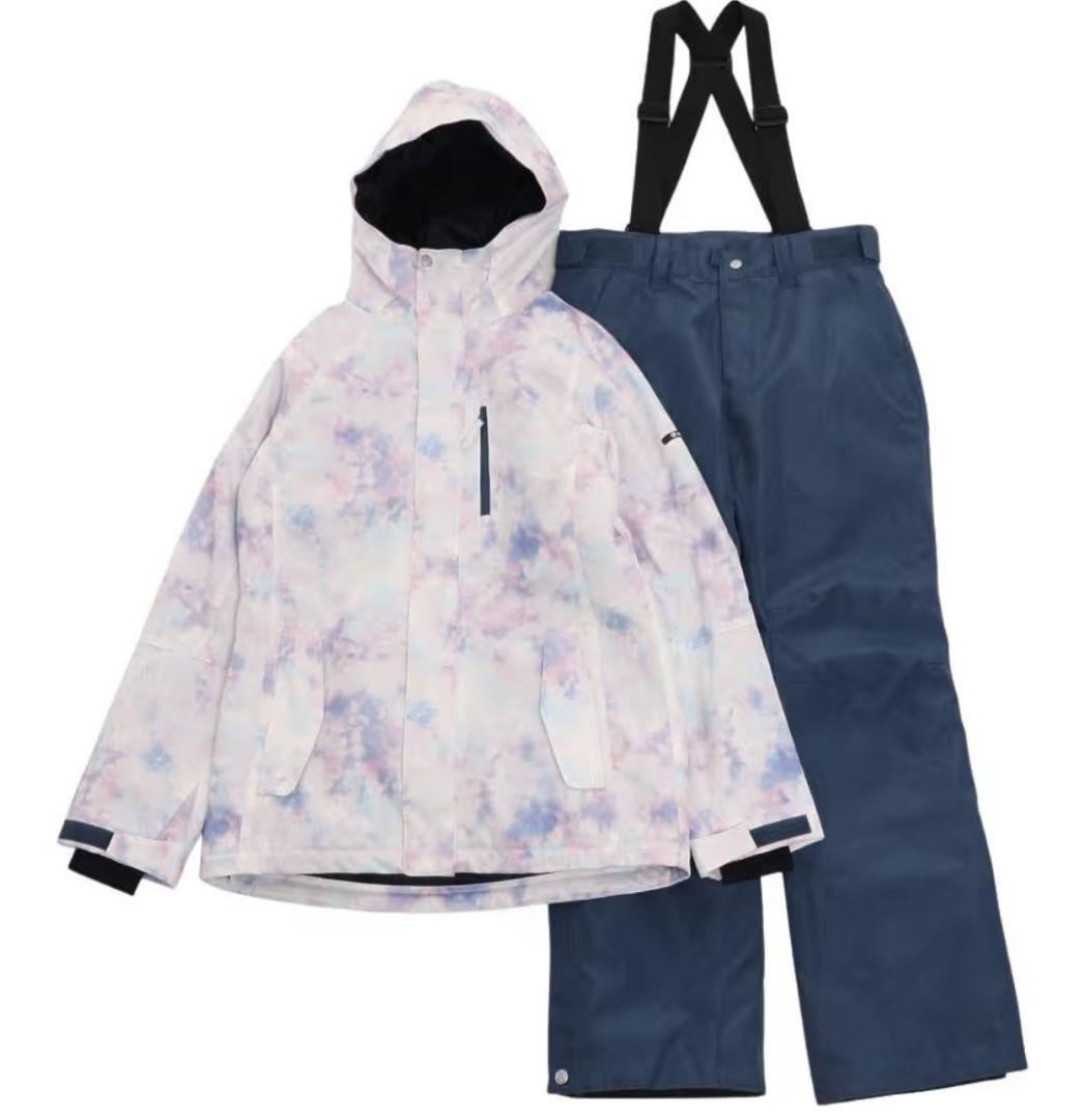 美品■エアボーンARBNレディーススキーウエア上下セットSラベンダー