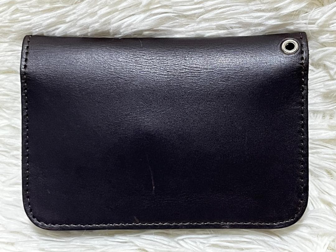 HTC ミディアムウォレット キーホルダー フラワーモチーフ ダークブラウン