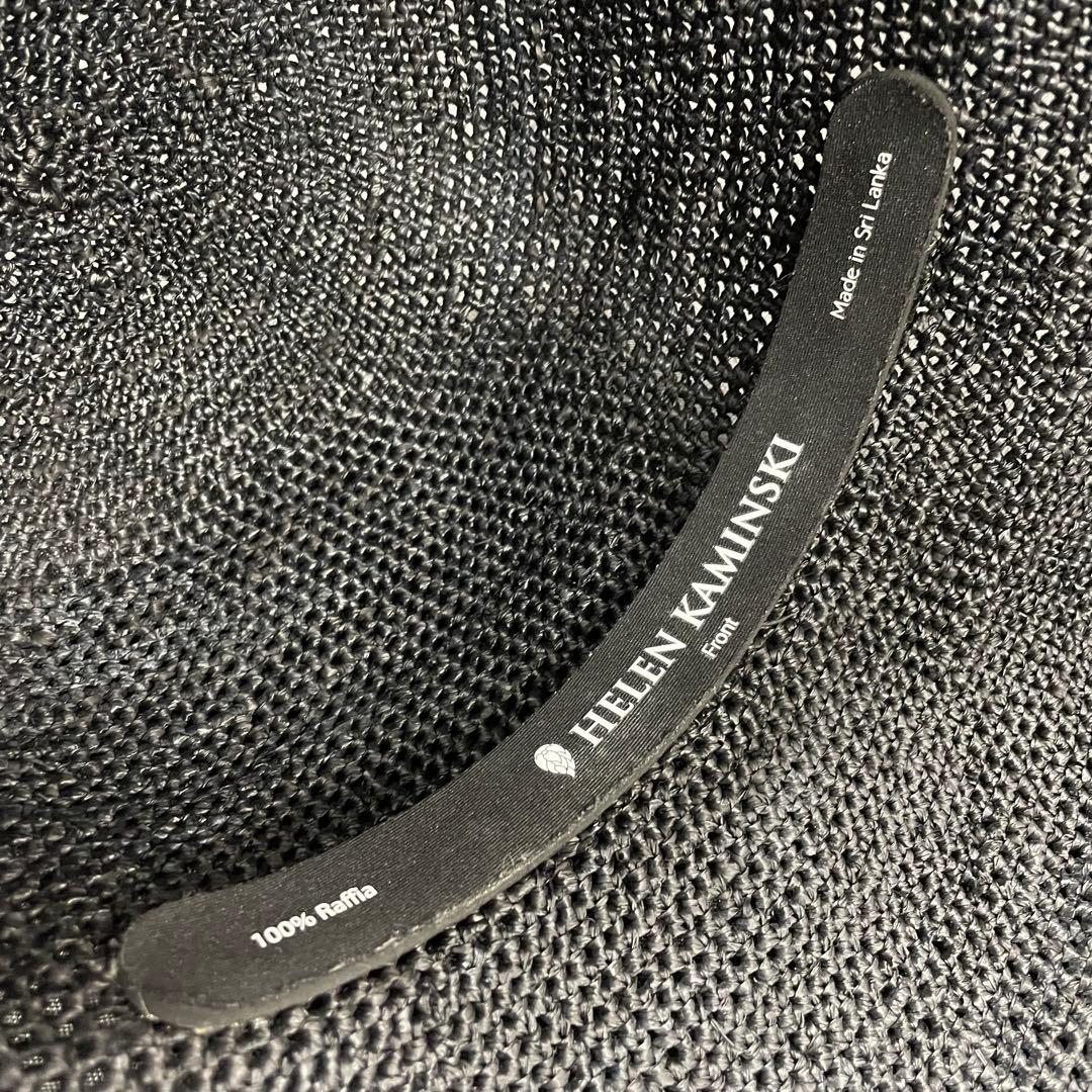 D1【美品】ヘレンカミンスキー ラフィア ハット 帽子 麦わら帽子