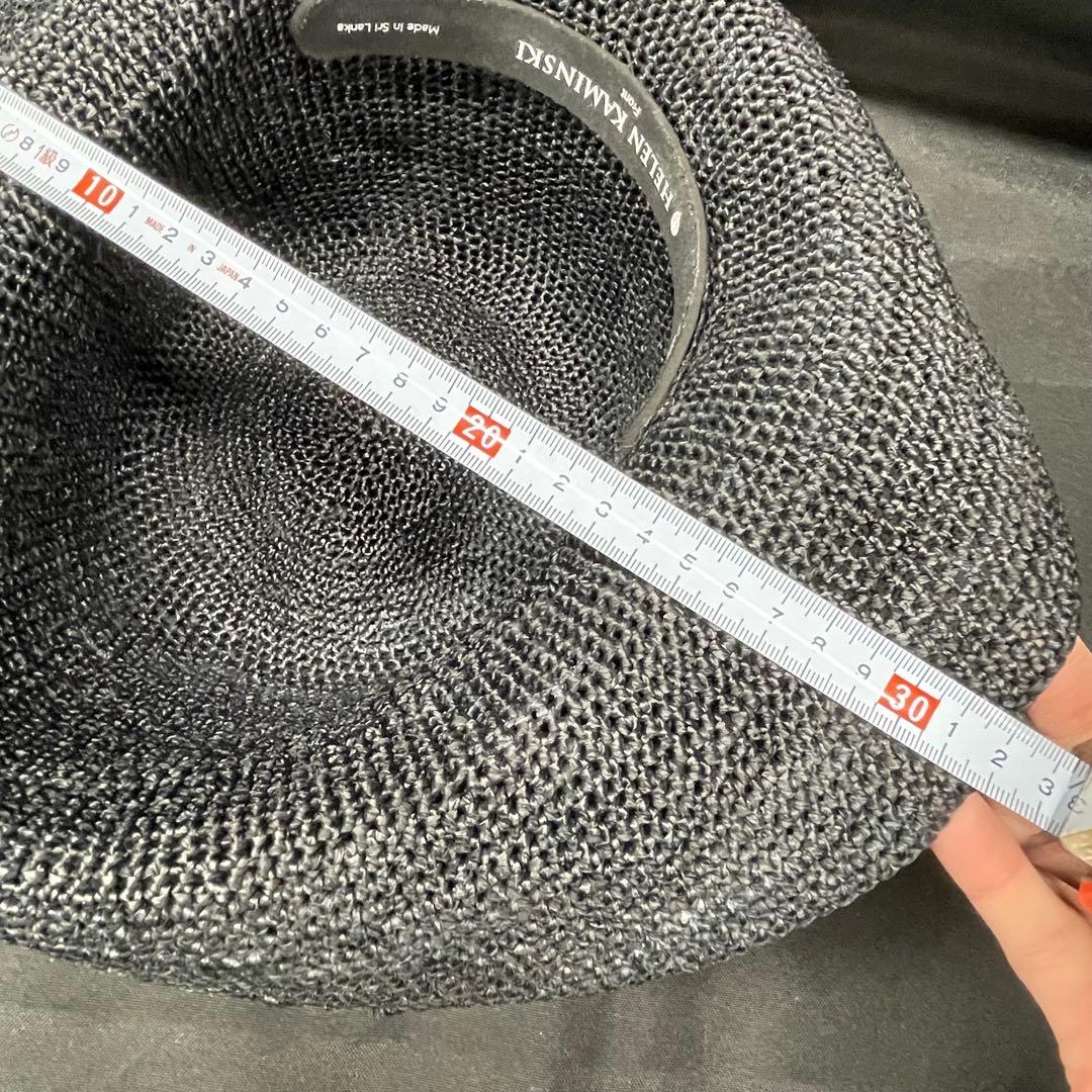 D1【美品】ヘレンカミンスキー ラフィア ハット 帽子 麦わら帽子