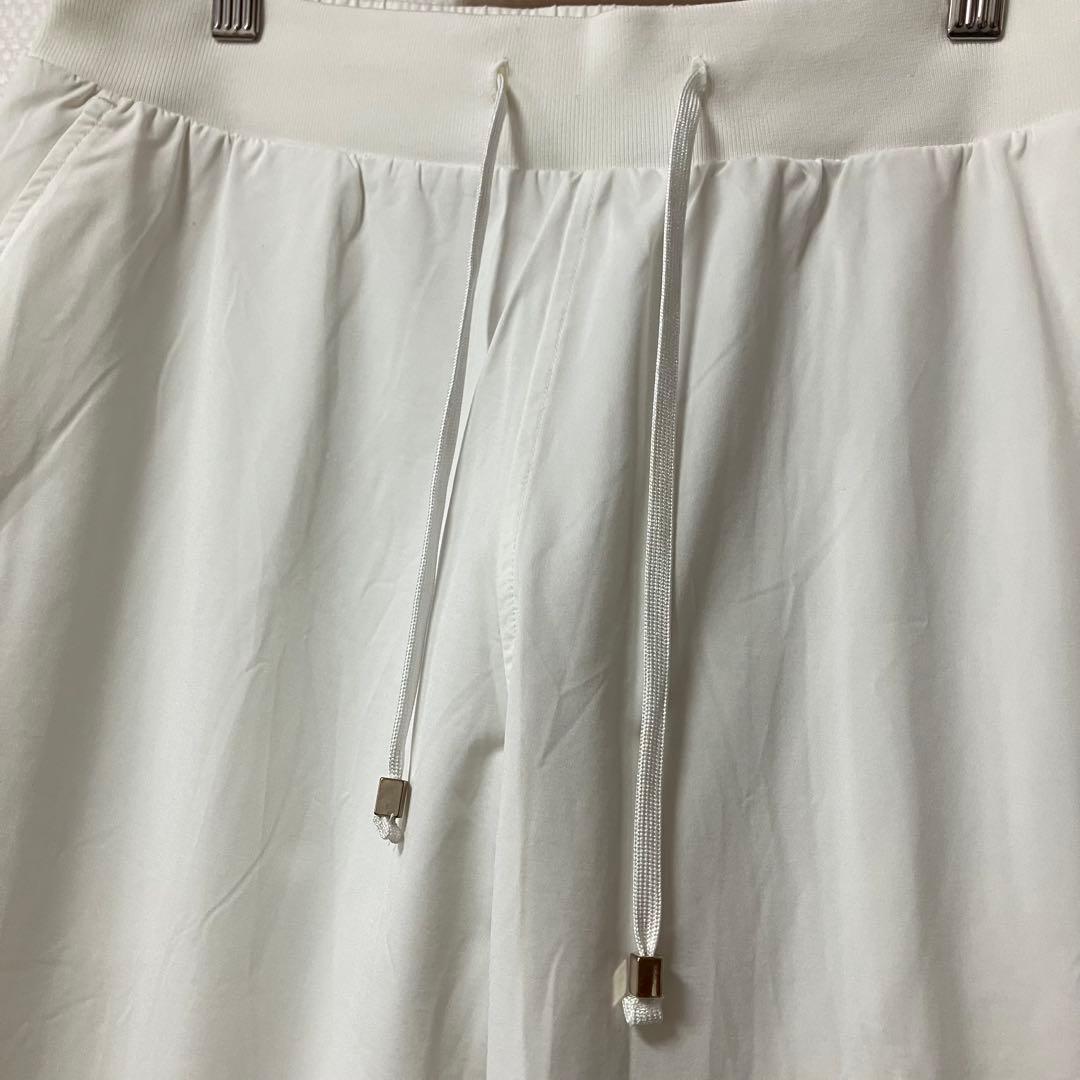 新品タグ付❤️グローブライド❤️裏地付きゴルフパンツL 白 総ゴム シャカシャカ素材