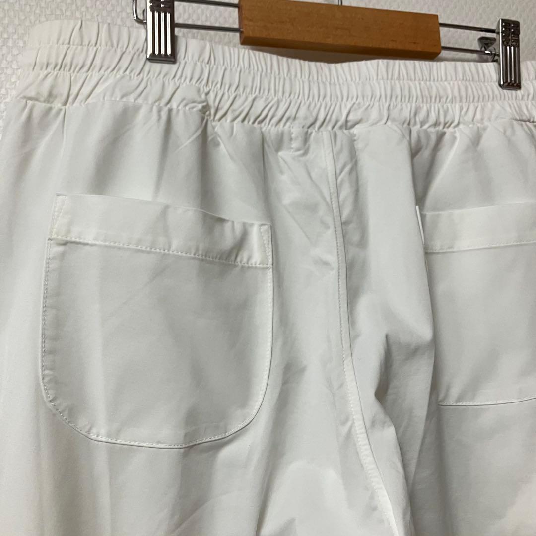 新品タグ付❤️グローブライド❤️裏地付きゴルフパンツL 白 総ゴム シャカシャカ素材