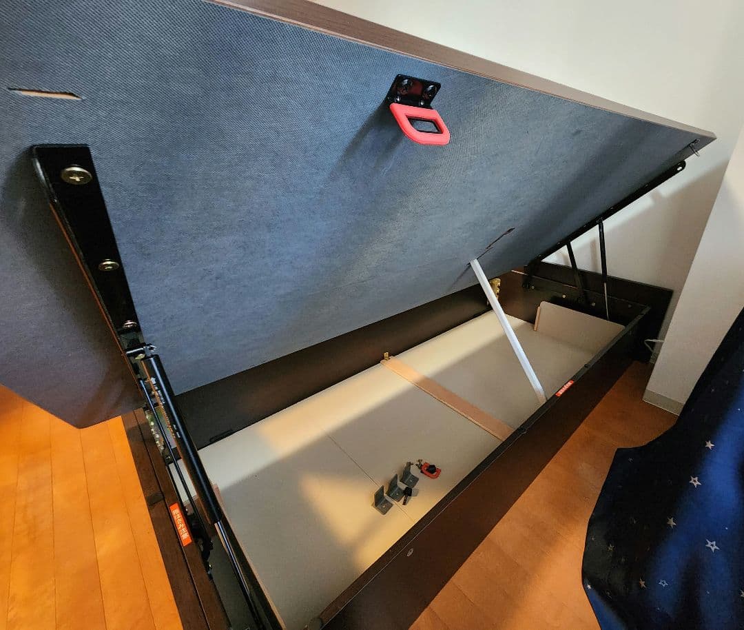 ま*ー様 シングルベッドフレーム ヘッドレス よこ開き 深型 送料込