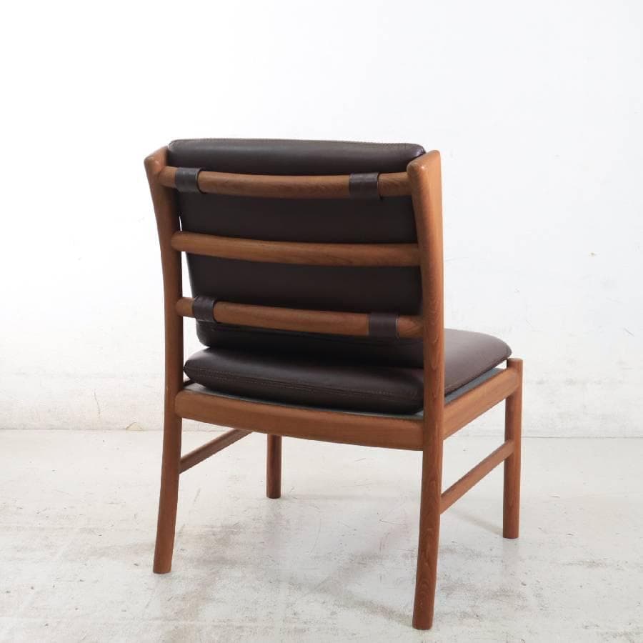 2の1 ジャパンビンテージ 日田工芸 マキシム チーク材 アームレスチェア 4