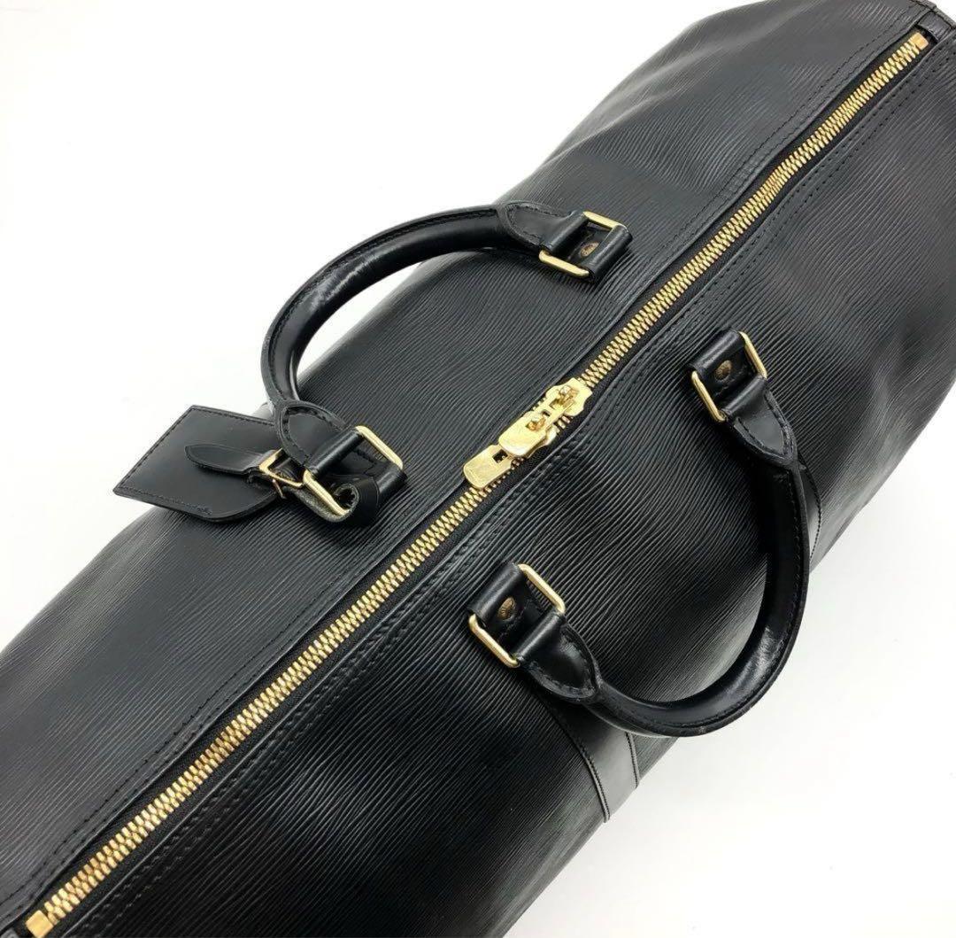 【美品】ルイヴィトン エピ キーポル50 ボストンバッグ ブラック