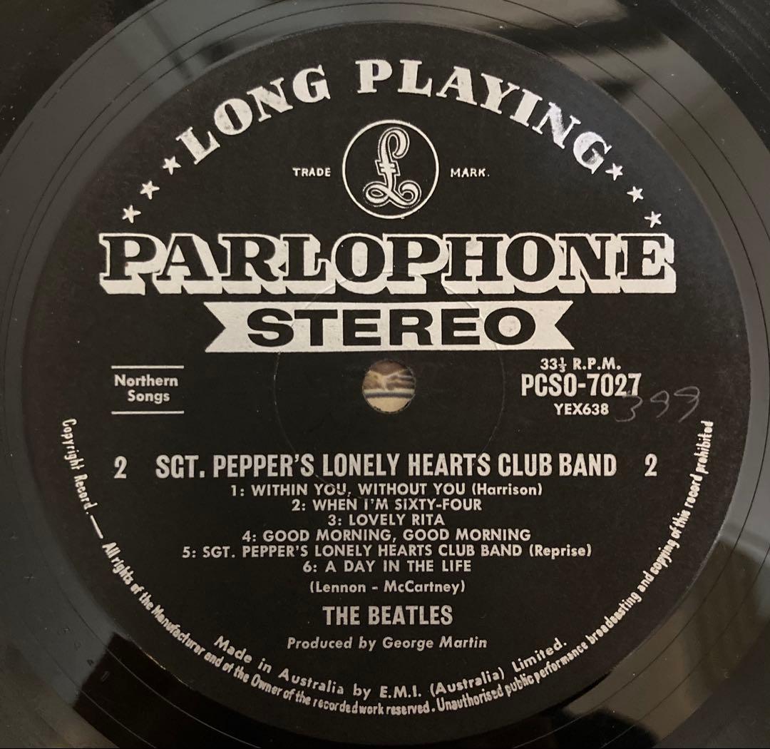 稀少オーストラリア1st完品サージェントペパーズBeatlesビートルズレコード