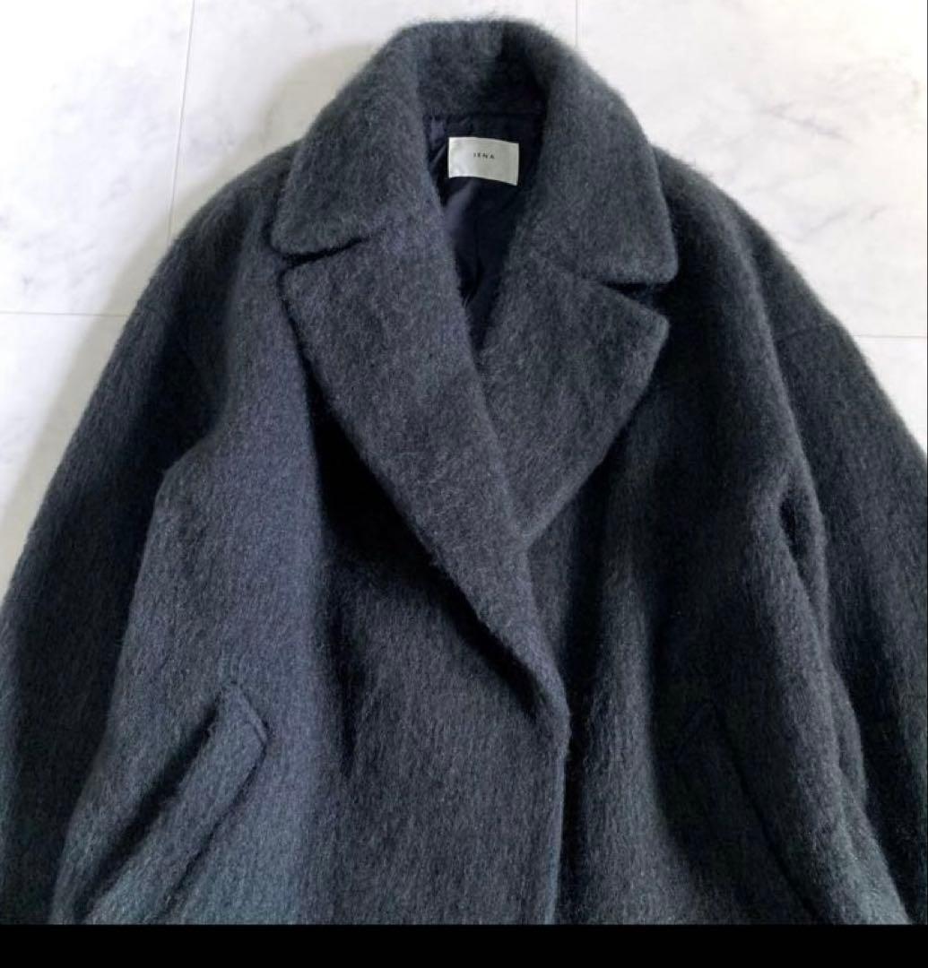 セール‼️今日迄処分‼️結構綺麗】イエナ ウールモヘヤシャギーコート 38 モヘヤ