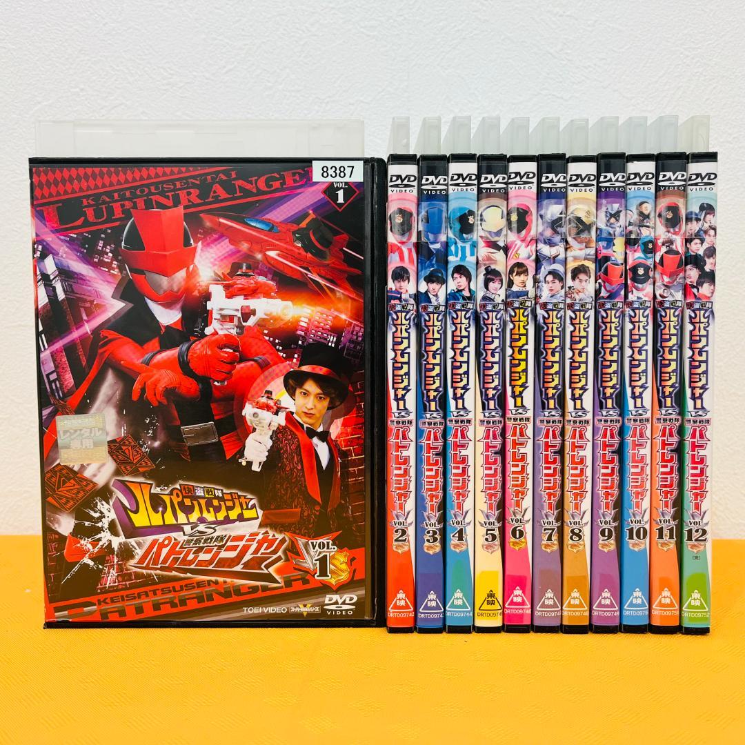 『ルパンレンジャー vsパトレンジャー』全12巻セット レンタル使用済DVD