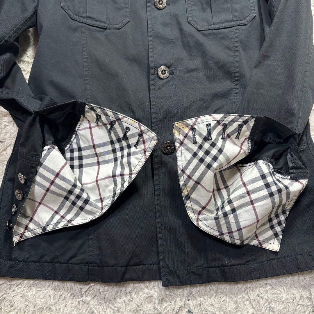 BURBERRY BLACK LABEL ミリタリージャケット　ノバチェック　L