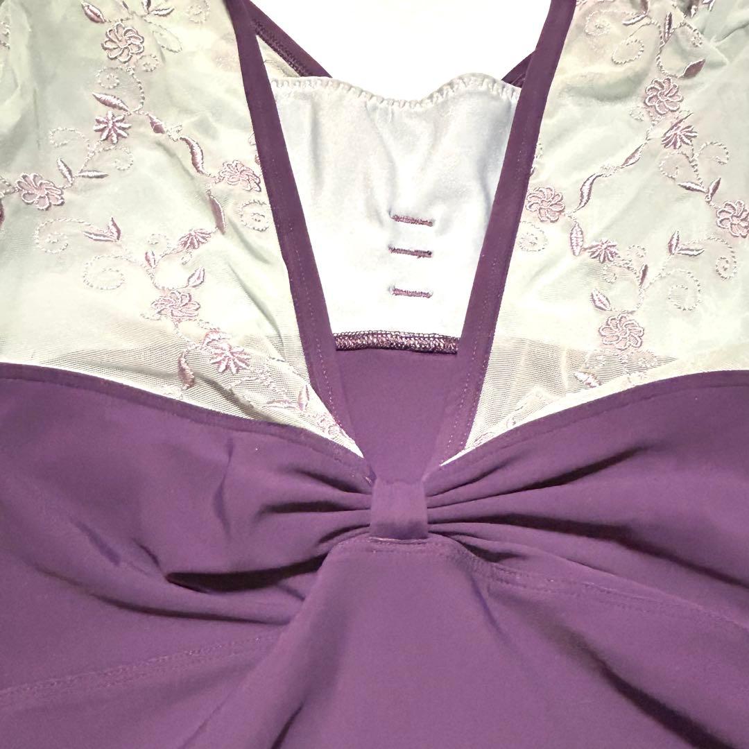 Dellalo Milano デラロミラノ 花柄刺繍 バレエレオタードMサイズ