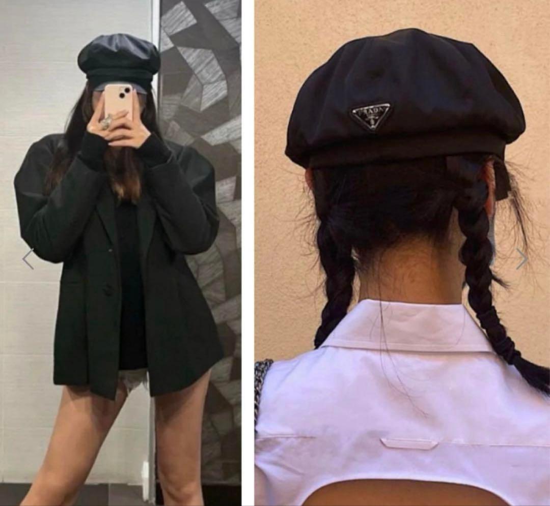 h*k様 プラダ　ハンチング　ブラック　M