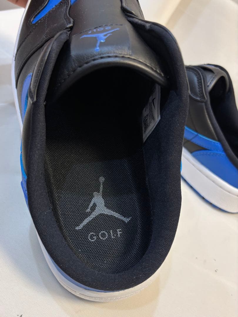 【美品】Jordan 1 Mule Golf　ブラック/ブルー　27.5cm
