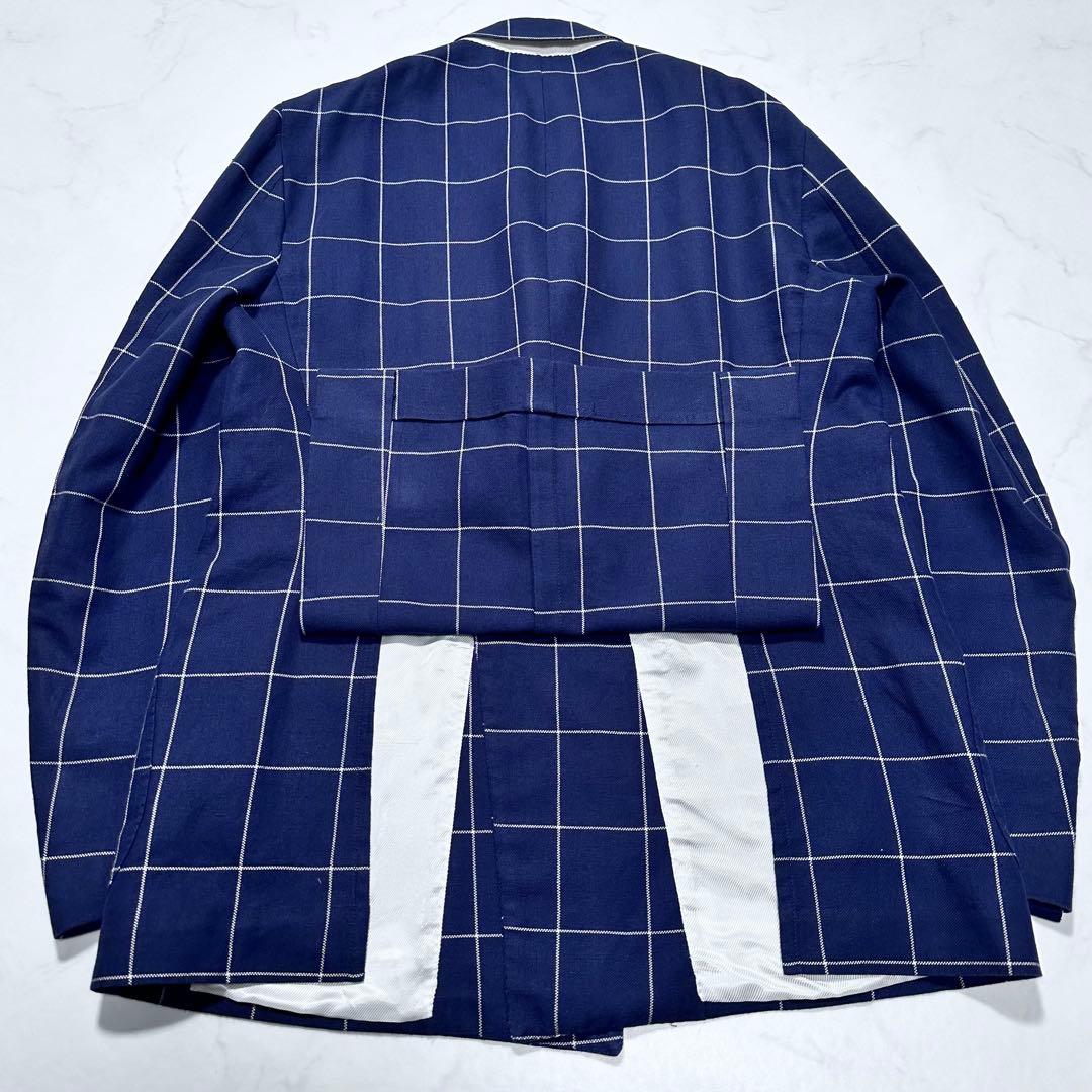 XL相当◎デペトリロ Vesuvio ダブルブレストテーラードジャケット 紺50