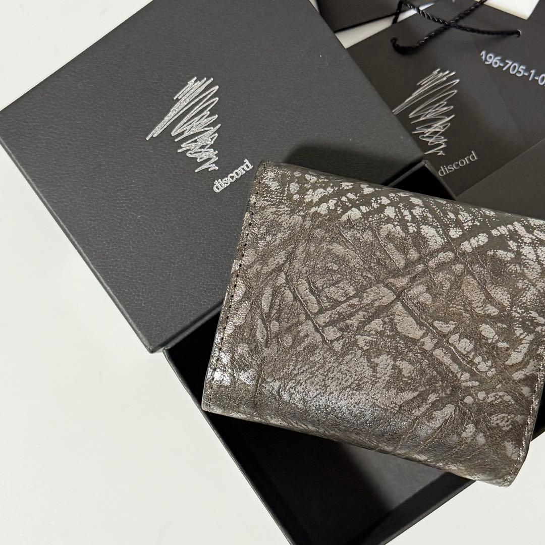 ⭐️未使用品⭐️　ディスコードヨウジヤマモト　三つ折り財布　ユニセックス　レザー