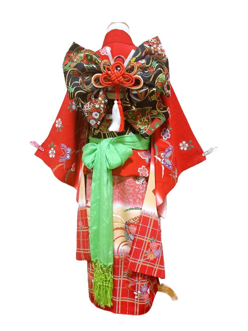本格正絹フルセット♡七五三　7歳　女の子　赤系　黒