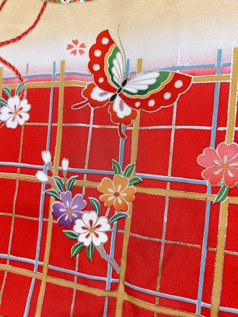 本格正絹フルセット♡七五三　7歳　女の子　赤系　黒