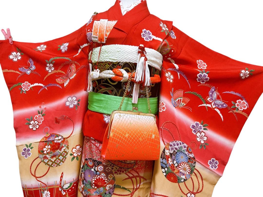本格正絹フルセット♡七五三　7歳　女の子　赤系　黒