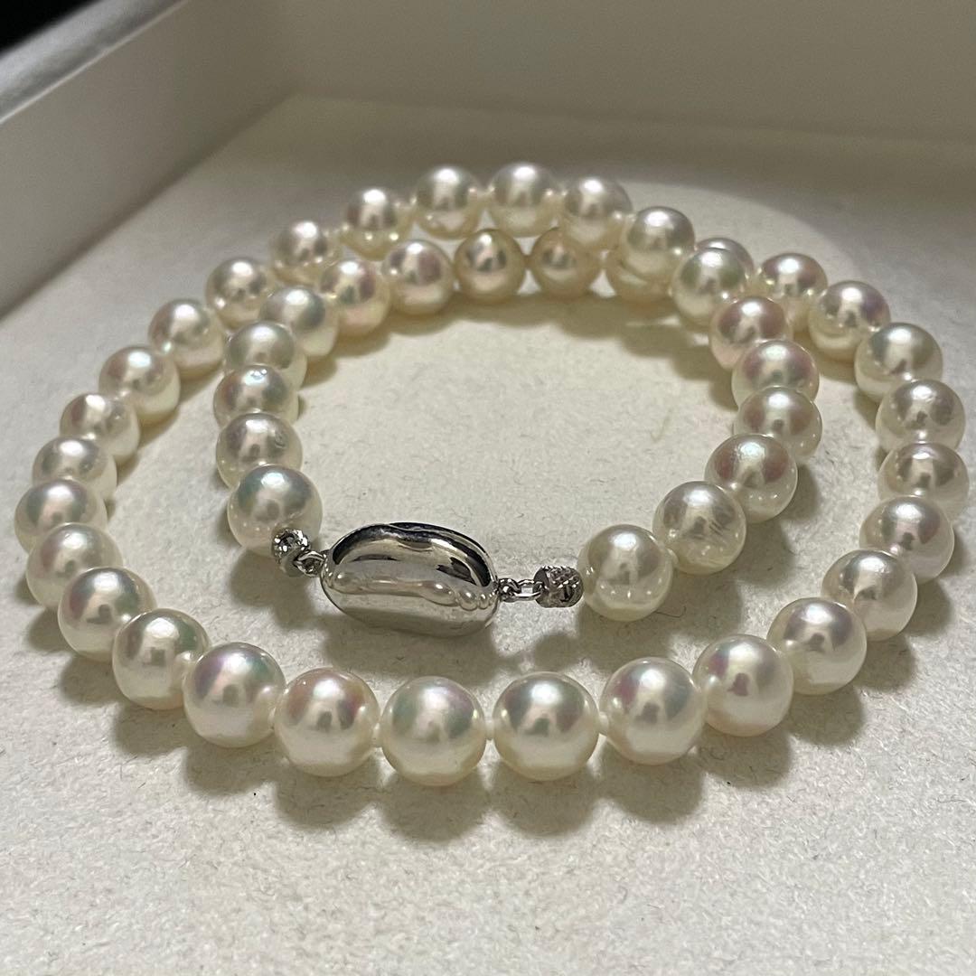 【超大珠✨3点セット】あこや真珠 8.0-8.5 ネックレス イヤリング パール