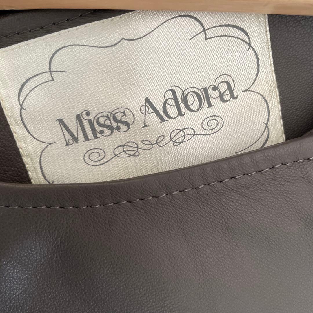 miss adora ミスアドラ ファー付ラムレザージャケットフォックスファー