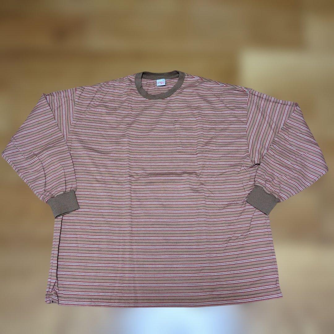 トップス SUNDAYS BEST BORDER L/S POCKET TEE Lsize