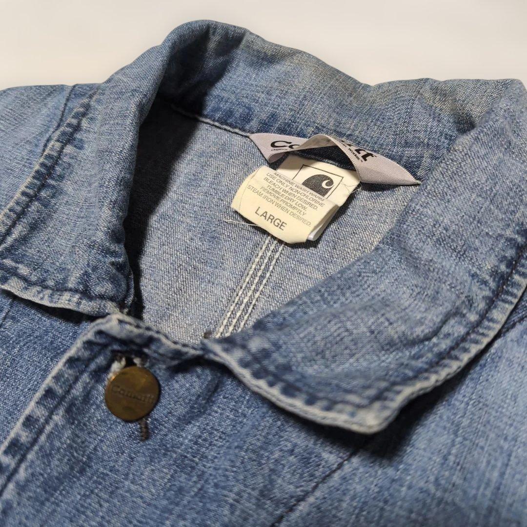 古着　【Carhartt カーハート】 デニム　カバーオール　Lサイズ