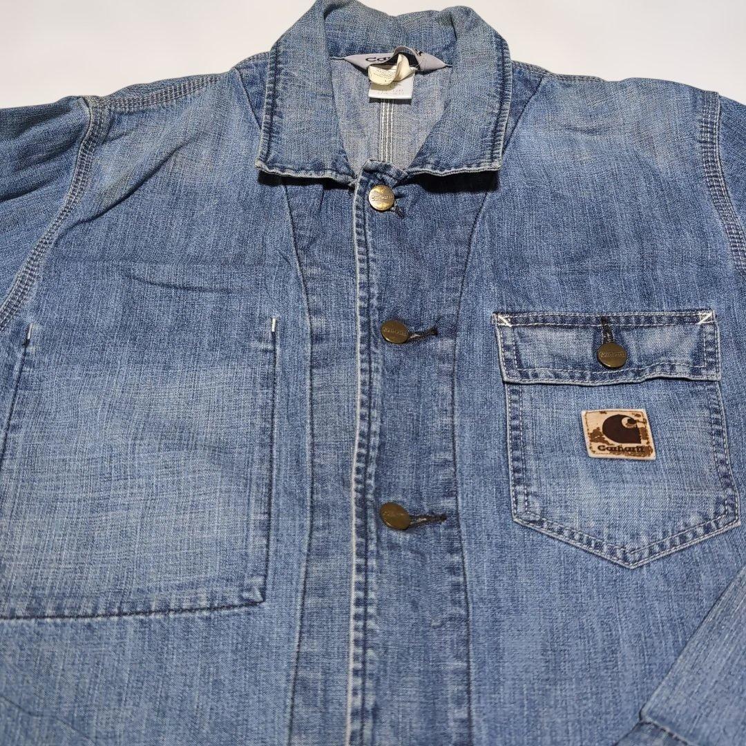 古着　【Carhartt カーハート】 デニム　カバーオール　Lサイズ