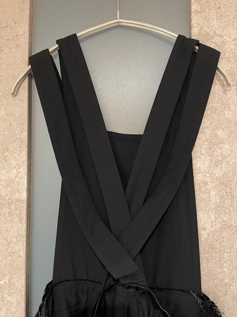 コムデギャルソン エプロン ワンピース 紺