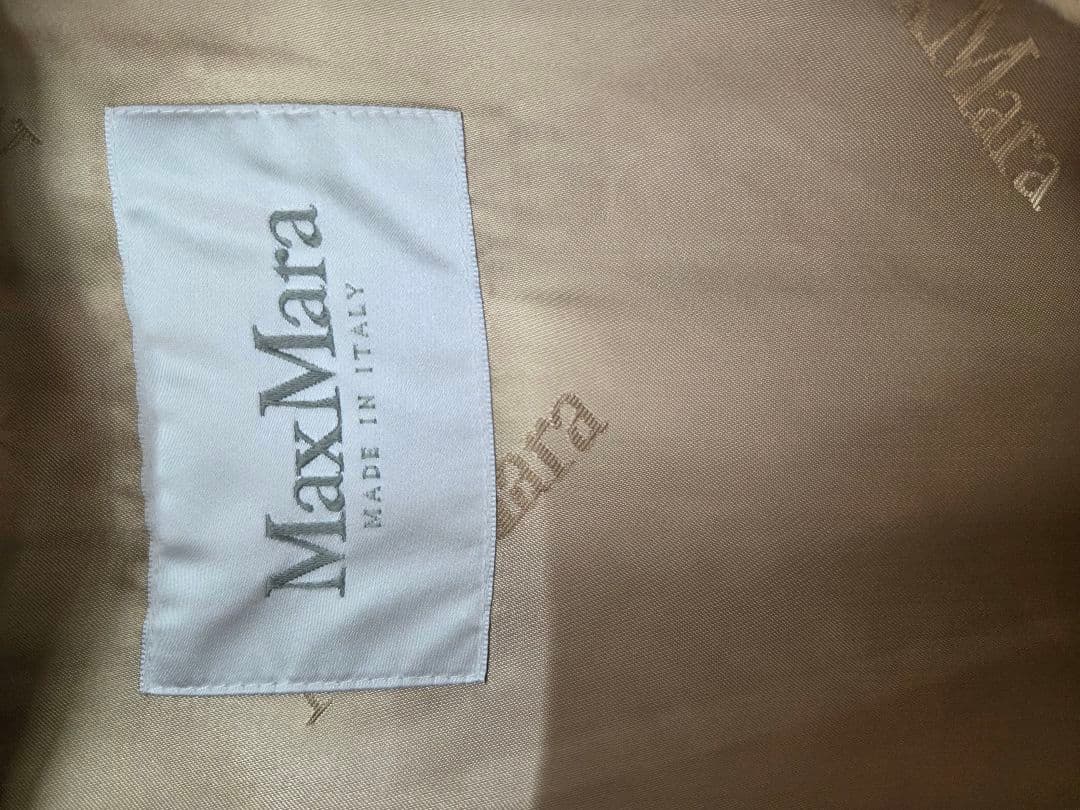 Max Maraマックスマーラ キャメル100%コート 34イタリア製 白タグ